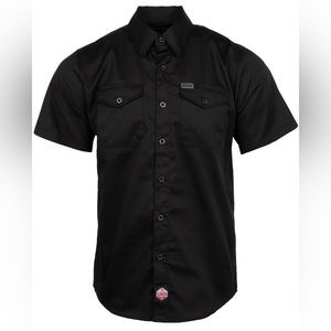 DIXXON WORKFORCE SHORT SLEEVE WORK SHIRT - BLACK